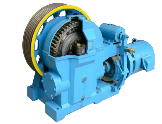 永磁同步無齒曳引機(jī)解剖模型