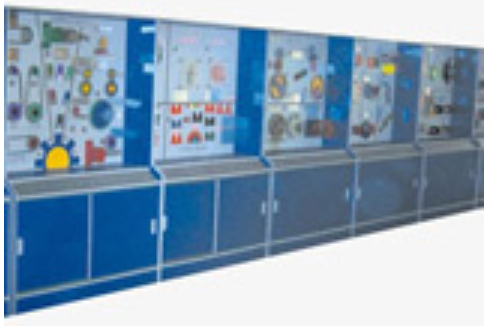 機械基礎陳列柜(10個分柜,帶智能語音講解)